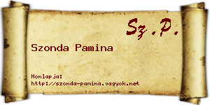 Szonda Pamina névjegykártya